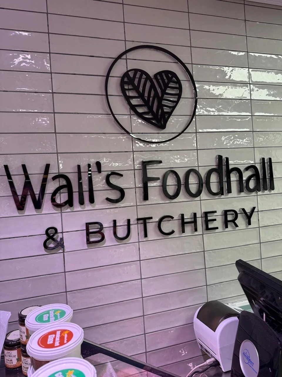 Wall’s Foodhall and butchery signage